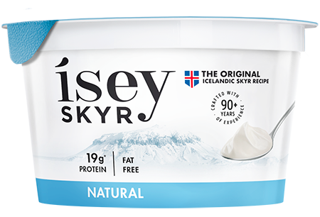 Yaourt protéiné fraise et banane sans lactose 170 g Isey Skyr